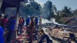 Satu Rumah di Trenggalek Hangus, Kerugian 75 Juta dan Satu Orang Luka Bakar