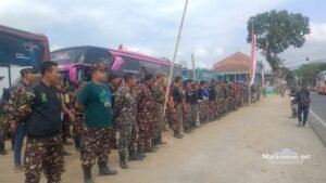 Banser Trenggalek Berangkatkan Kader 5 Bus ke Bali Apel Kesetiaan PBNU