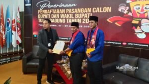 Santoso-Umam Mendaftar Pilkada Tulungagung, Komitmen Peningkatan Ekonomi dan Investasi