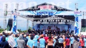 Pesta Rakyat Vinanda-Gus Qowim Bertabur Banyak Hadiah untuk Warga Kota Kediri