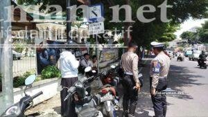 54 Pengendara di Perempatan Alun-alun Kota Kediri Terkena Tilang Polisi