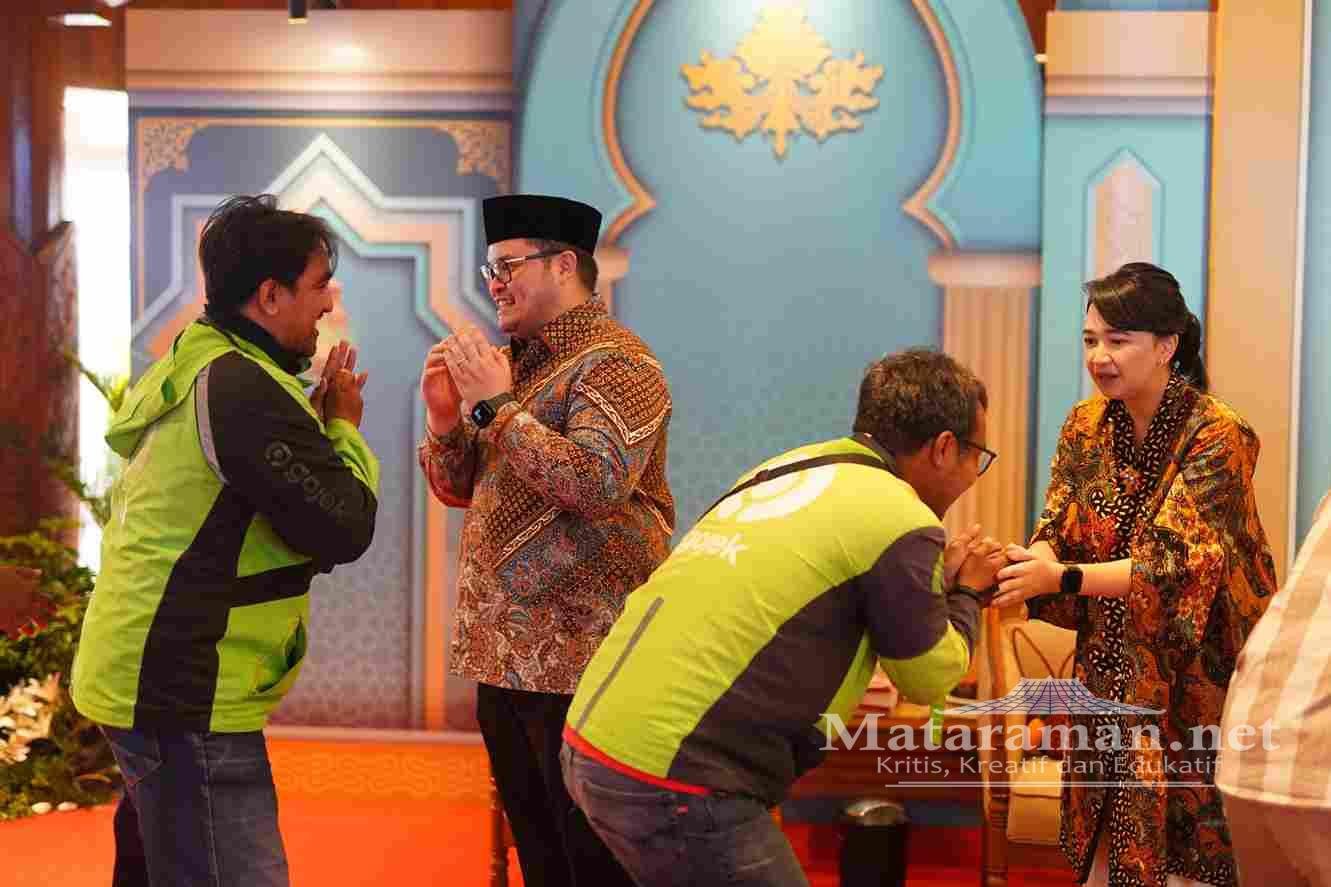 Ojol hingga Anak-anak Antusias Halalbihalal Bareng Bupati Kediri