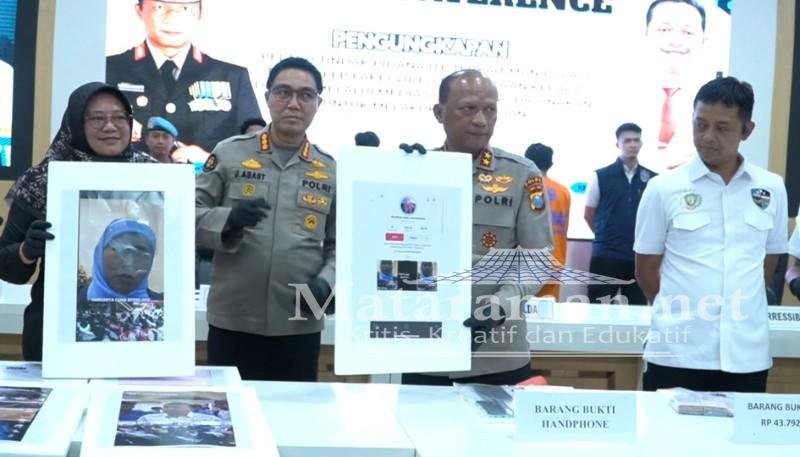 konferensi pers pada Senin (28/4/2025) terkait pengungkapan kasus kejahatan siber yang melibatkan teknologi kecerdasan buatan (AI)