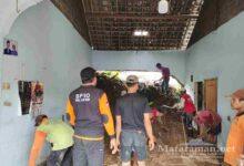 Longsor di Tulungagung Sebabkan Tembok Rumah warga Jebol