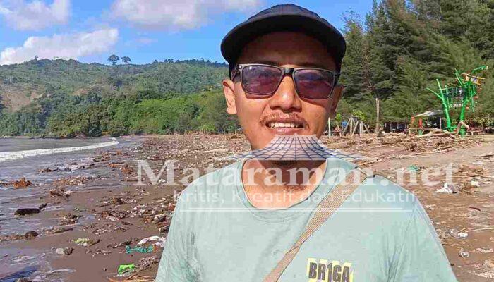 Pengunjung Keluhkan Pantai Gemah Tulungagung Jadi Lautan Sampah