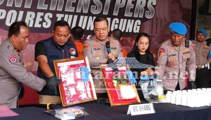 Polres Tulungagung Ungkap 1,2 Kg Sabu, Diduga Jaringan Asia Tenggara