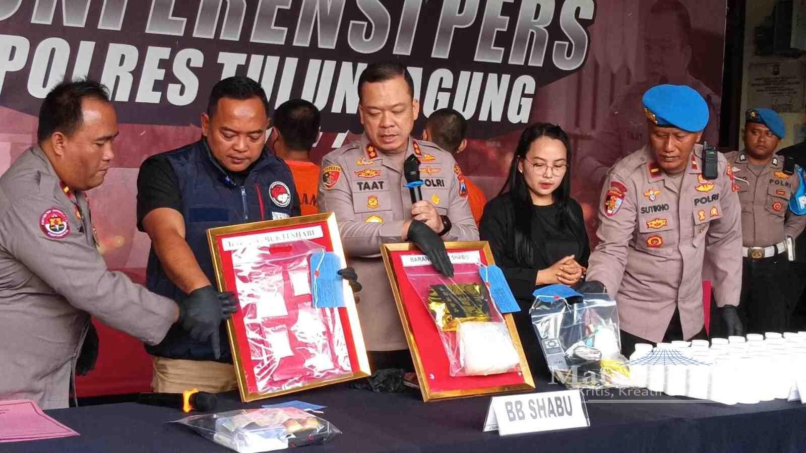 Polres Tulungagung Ungkap 1,2 Kg Sabu, Diduga Jaringan Asia Tenggara