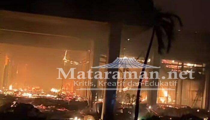 Kantor DPRD Kota Kediri Hangus Dibakar Demonstran