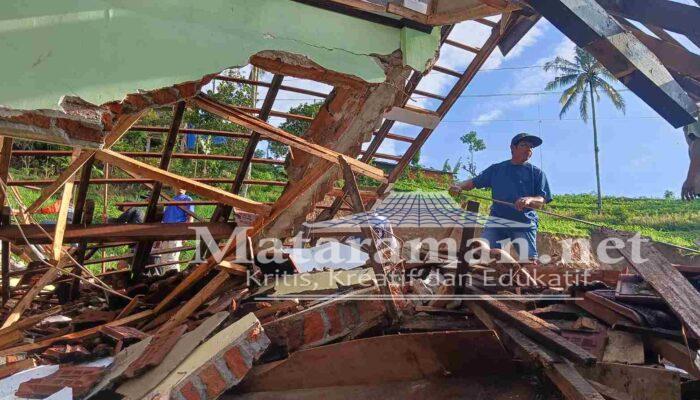 Tebing Longsor Timpa 3 Ruang Kelas SDN 2 Kradinan Tulungagung