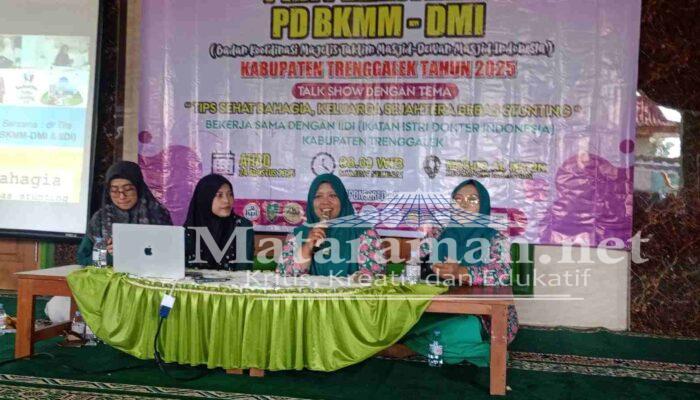 Sukses, Talk Show Tips Sehat Keluarga Sejahtera Inisiasi BKMM DMI-IIDI Trenggalek