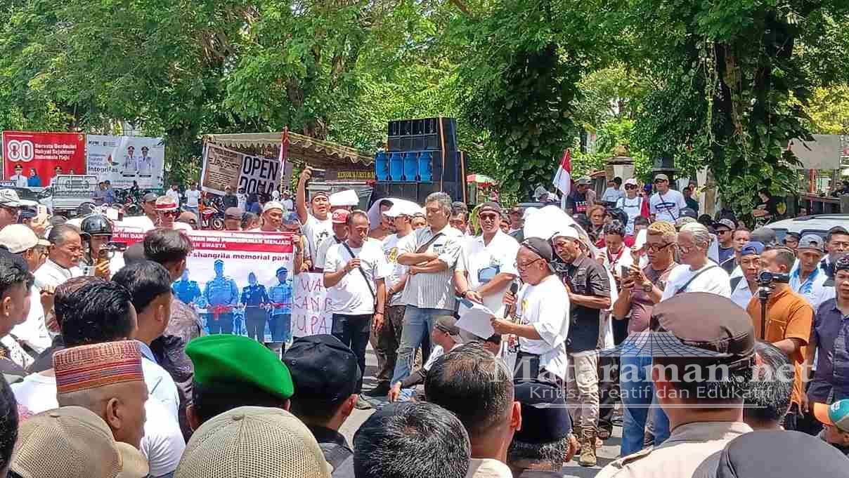 Pejuang Gayatri Tuntut Transparansi APBD hingga Kerusakan Lingkungan di Tulungagung