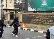 Polisi Tangkap Dua Mahasiswa Pelaku Kerusuhan di Kediri, Ingin Rusuh di Tulungagung