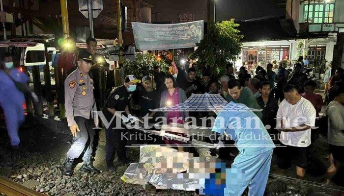 Pengendara Motor Terluka Usai Tertemper KA Majapahit di Perlintasan Tanpa Palang Tulungagung
