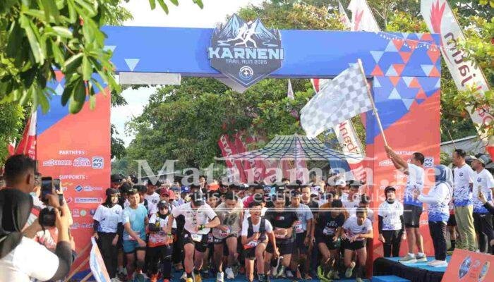 Buka Karneni Trail Run 2025, Wabup Baharudin Ingin Wisata Gunung Budeg Terangkat