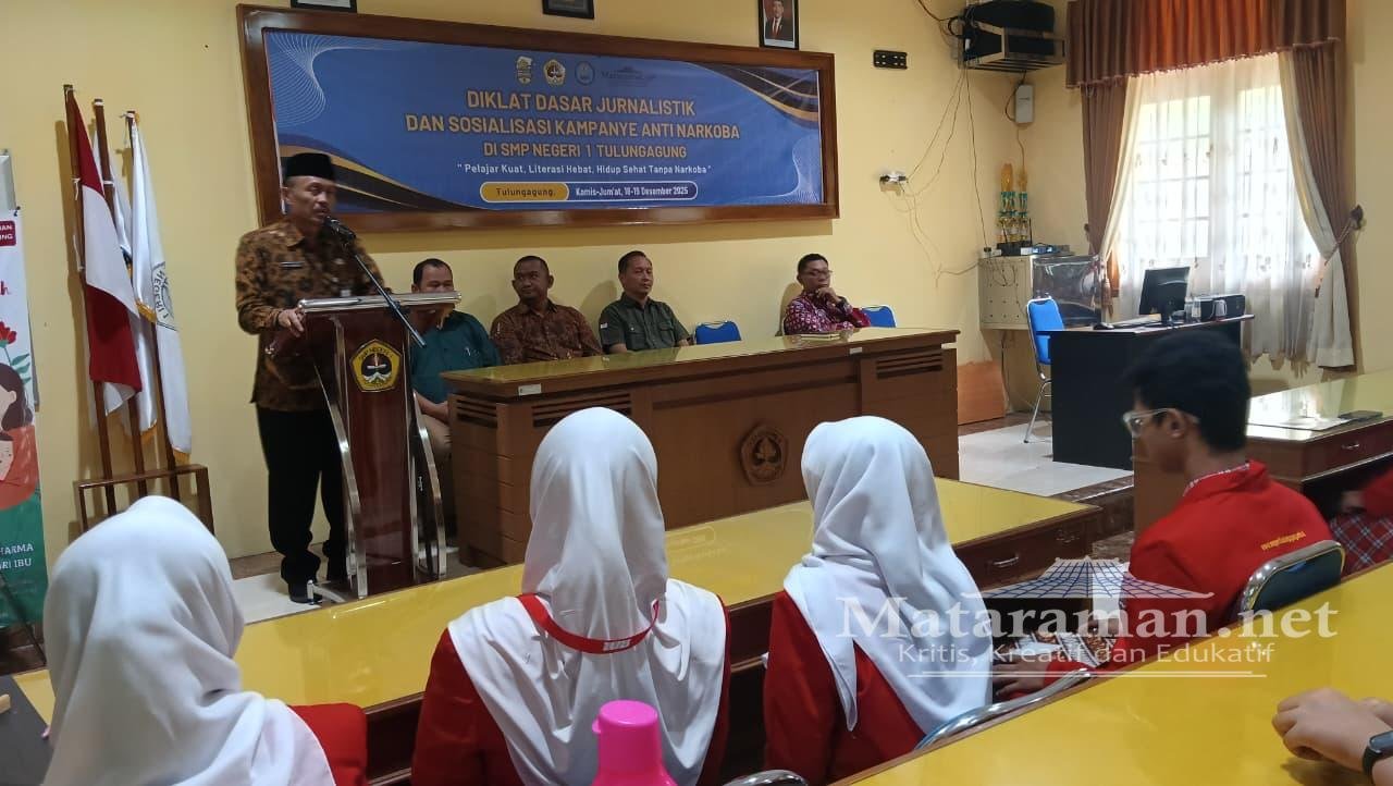 Siswa SMPN 1 Tulungagung Didorong Jadi Penangkal Informasi Narkoba Lewat Jurnalistik