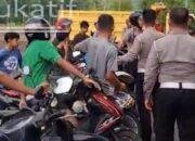 Terlibat Balap Liar, Puluhan Kendaraan Diamankan Polres Trenggalek