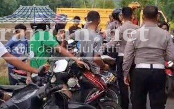 Terlibat Balap Liar, Puluhan Kendaraan Diamankan Polres Trenggalek