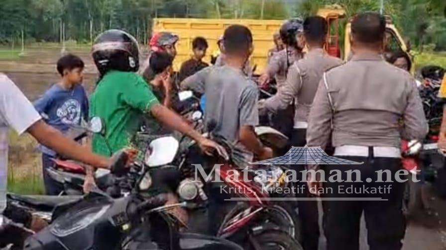 Terlibat Balap Liar, Puluhan Kendaraan Diamankan Polres Trenggalek