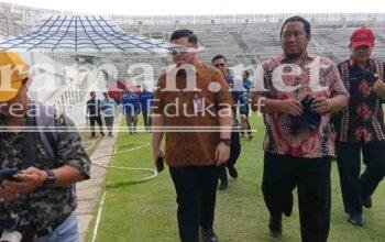 Mas Dhito Lanjutkan Pembangunan Stadion GDJ Kediri Dengan Anggaran 58,5 M