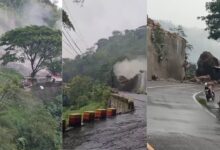 Longsor Batu Raksasa Sebabkan Jalan Raya Nasional Trenggalek-Ponorogo Tutup Total