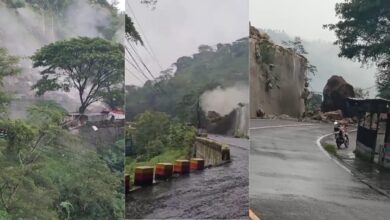 Longsor Batu Raksasa Sebabkan Jalan Raya Nasional Trenggalek-Ponorogo Tutup Total