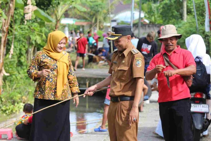 Pererat Silaturahmi, Warga Tanggulturus Gelar Mancing Bersama Usai Momen Lebaran