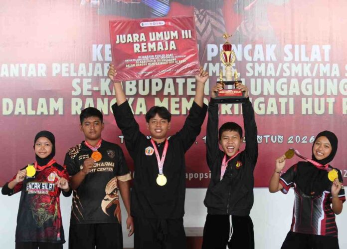517 Pelajar Ikuti Kejuaraan Pencak Silat Antar Pelajar se-Tulungagung, Pemenang Disiapkan Ikuti Popda Jawa Timur 2026